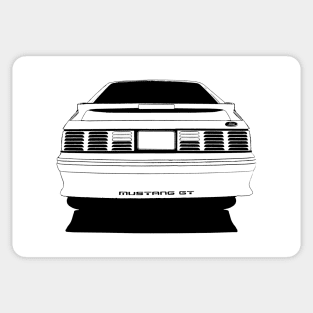 Ford Mustang GT (fox body) - rear stylized T-Shirt Sticker